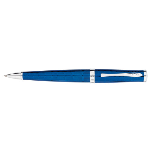 AT Cross Sauvage Azurite Blue Crocodile Ballpoint Pen