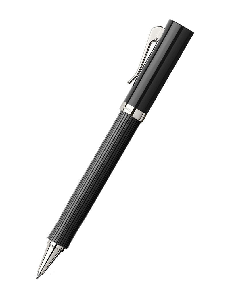 Graf Von Faber Intuition Ribbed Black Rollerball Pen