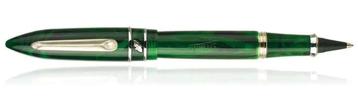 Stipula Model T Speedball Cap Green Malachite Rollerball Pen