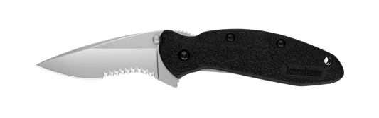 Kershaw Scallion Black Serrated Assisted Folding Knife