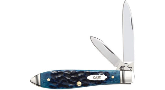 Case Knives Ocean Blue Bone Tear Drop Jack Slip Joint Knife