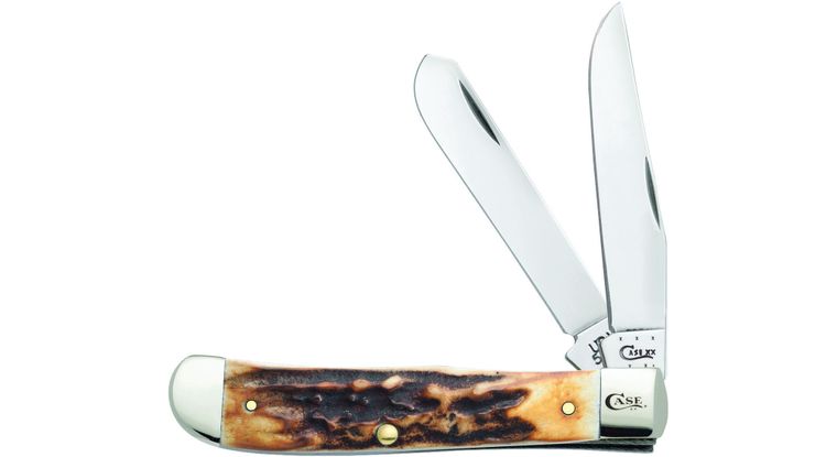 Case Knives Prime Stag Trapper Slip Joint Knife