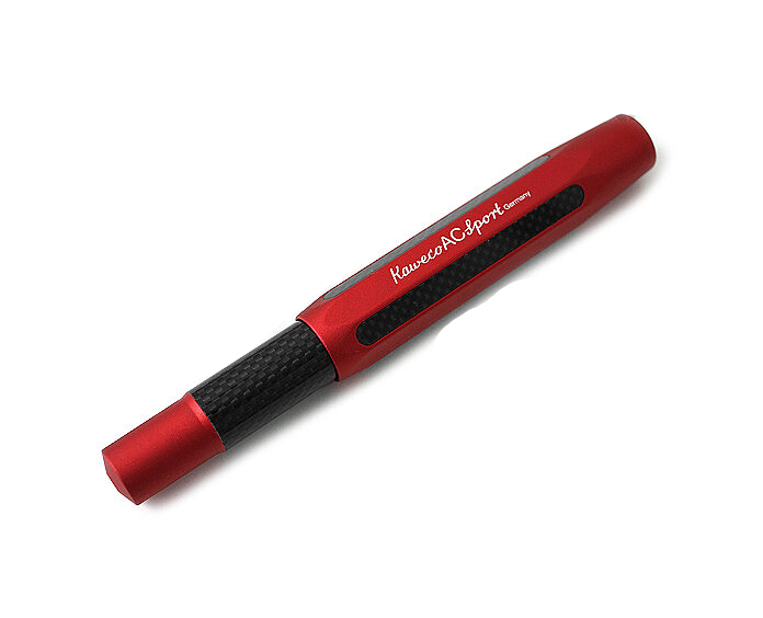 Kaweco AC Sport Red Carbon Fiber Fountain Pen Medium Nib