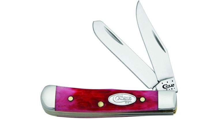 Case Knives Magenta Bone Tiny Trapper Slip Joint Knife