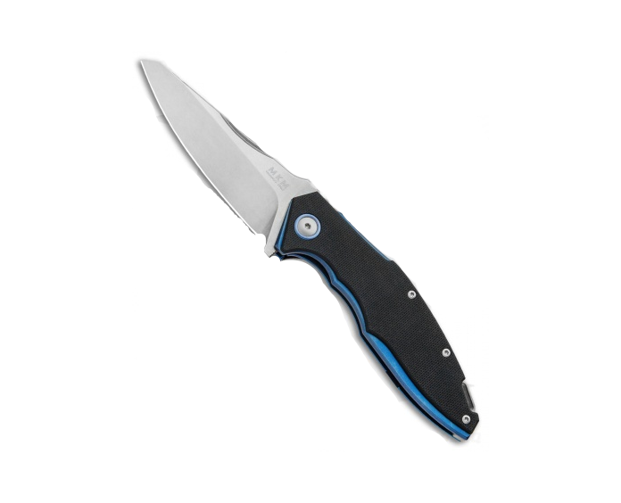 MKM Raut Black G10 Flipper Liner Lock Folding Knife