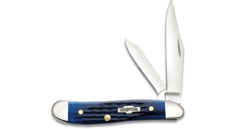 Case Knives Corn Cob Jig Blue Bone Peanut Slip Joint Knife