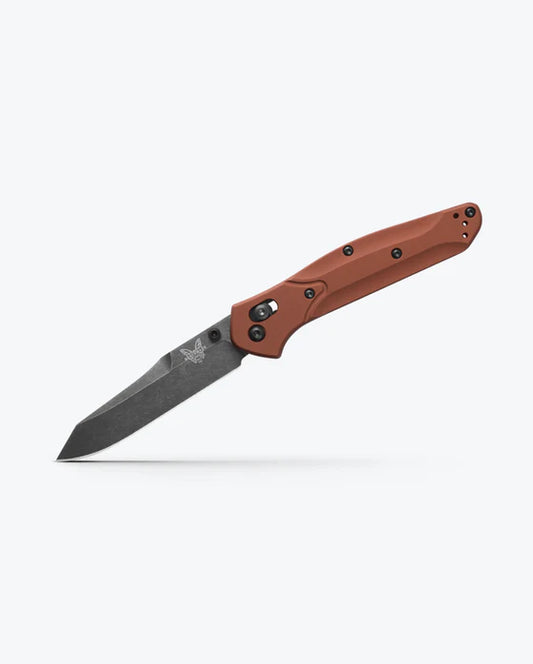 Benchmade Osborne Burnt Copper Aluminum Reverse Tanto Folding Knife