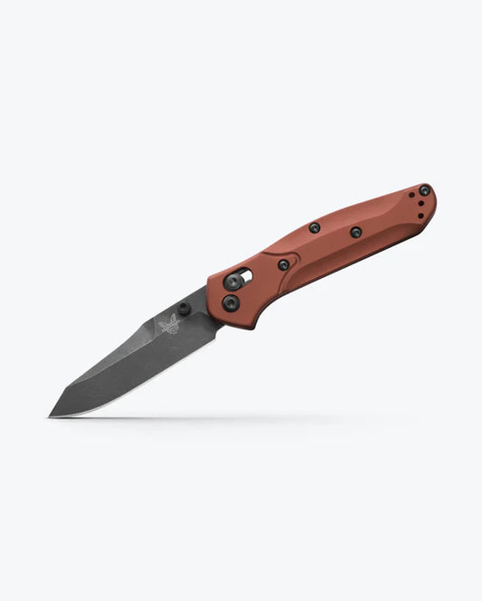 Benchmade Mini Osborne Burnt Copper Aluminum Reverse Tanto Folding Knife