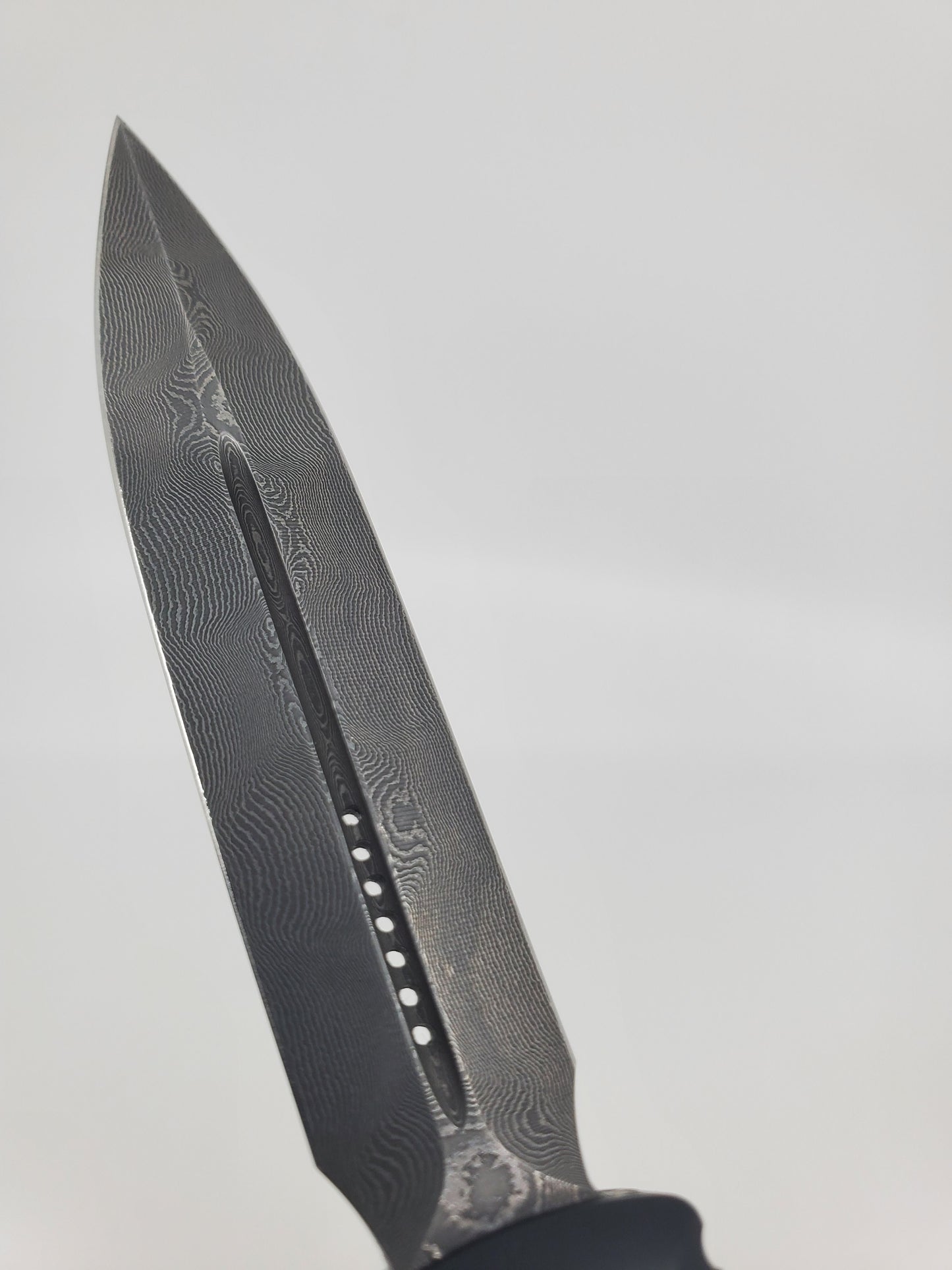 *Consignment* Microtech Ultratech D/E Damascus CF Front Plate Standard Out the Front Knife