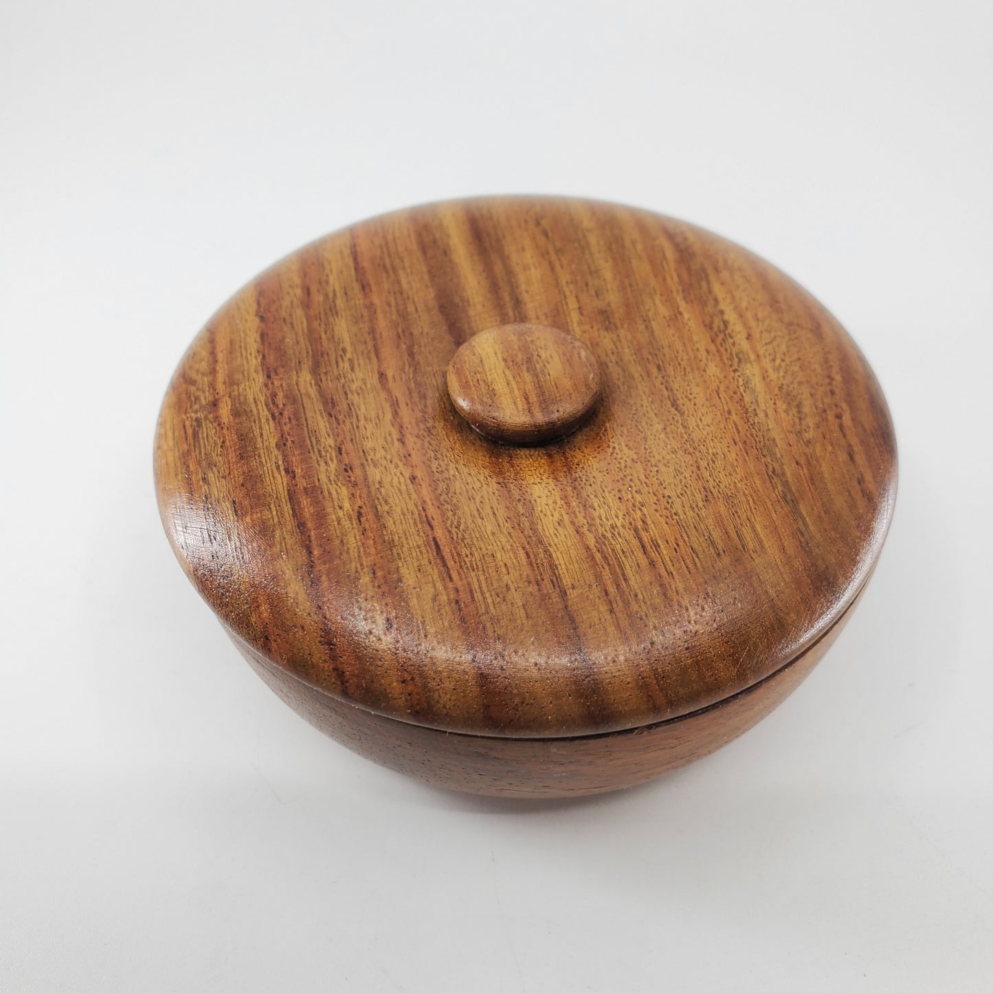 Wooden Shaving Soap Bowl w/ Soap