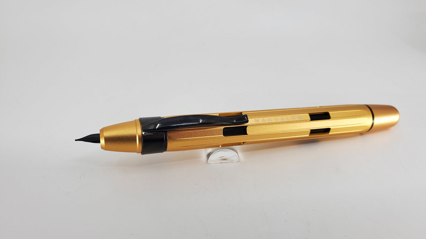 Nahvalur Eclipse Electrum Capless Fountain Pen