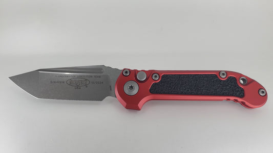 Microtech L.U.D.T. T/E Gen III Red Apocalyptic Auto Folding Knife