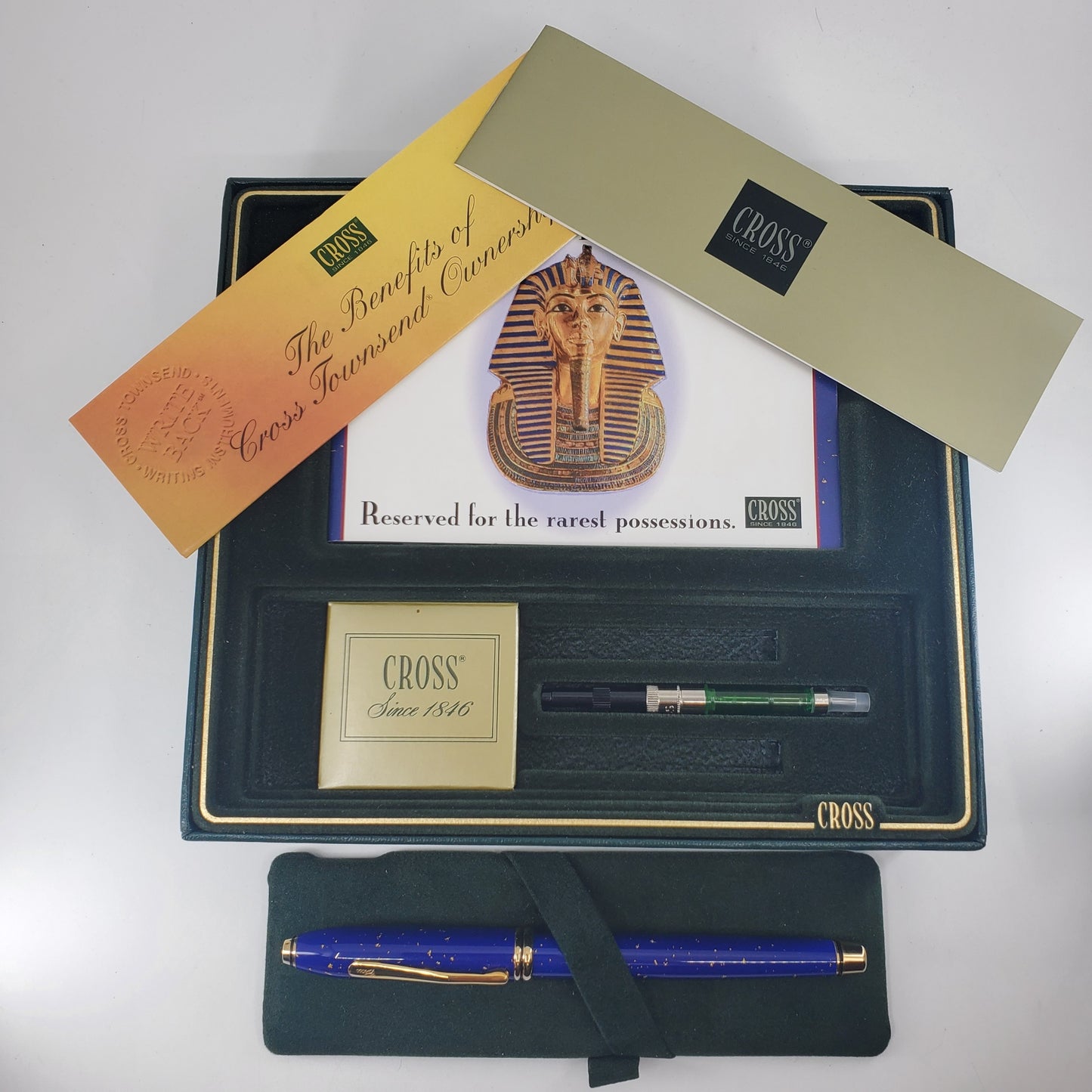 Cross Townsend Lapis Lazuli Fountain Pen 18k Gold Medium Consignment