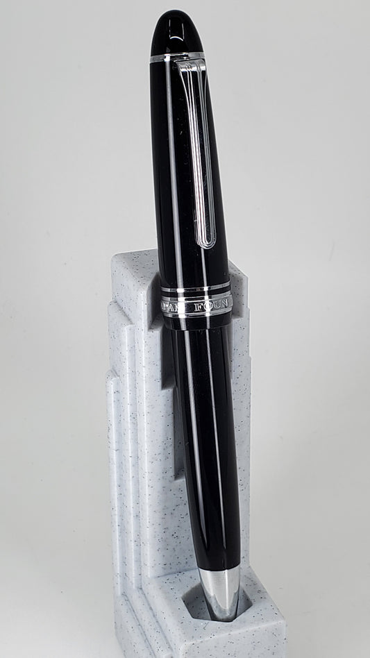 Sailor 1911L Black w/ Silver Ballpoint Pen