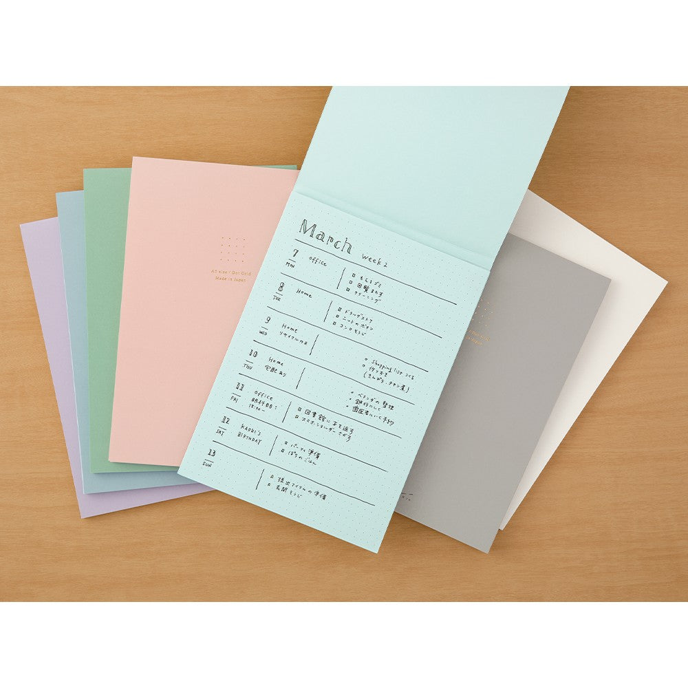 Midori A5 Dot Grid Soft Color Paper Pad