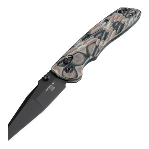 Hogue Deka Dark Earth G10 Handle Wharncliffe Black Folding Knife