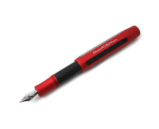 Kaweco AC Sport Red Carbon Fiber Fountain Pen Medium Nib