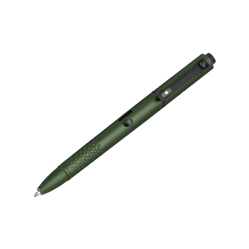 Olight O'Pen Glow OD Green Rechargeable Penlight w/ Charging Base Ballpoint Pen