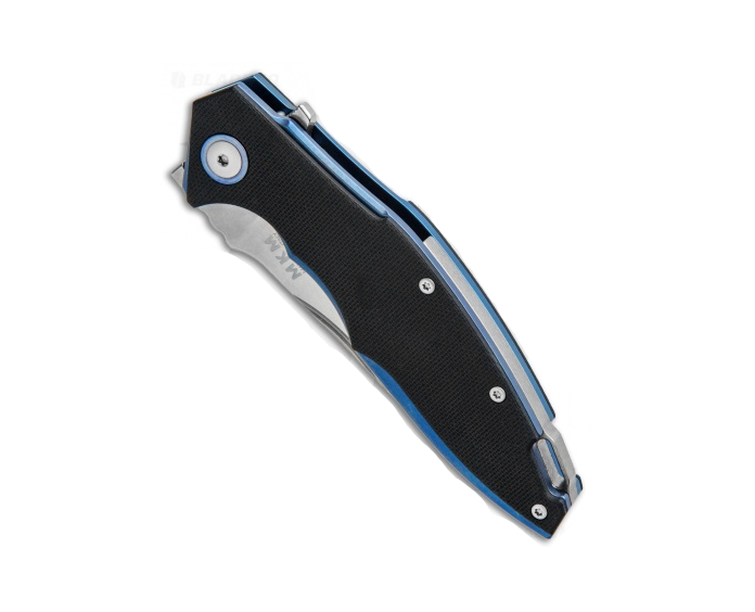 MKM Raut Black G10 Flipper Liner Lock Folding Knife