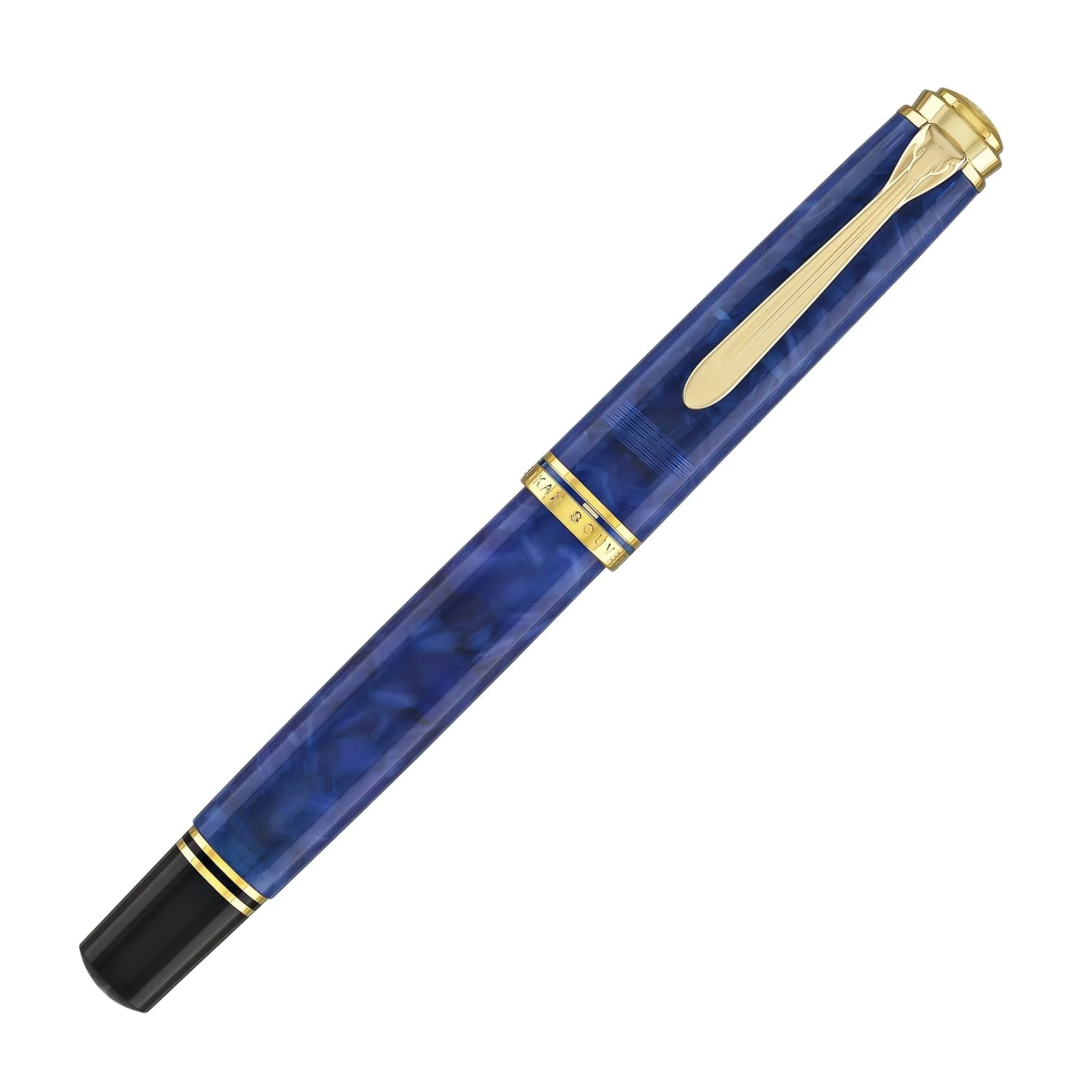 Pelikan M800 Blue O' Blue Fountain Pen 18c Gold Medium Nib