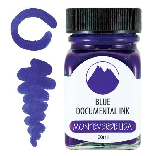 Monteverde Blue Documental Ink 30ml Bottle