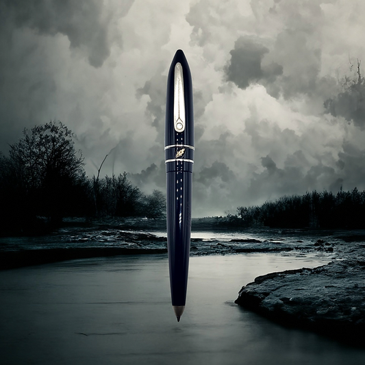 Stipula Model T Black Cap Rollerball Pen