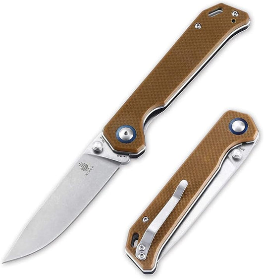 Kizer Begleiter Brown G10 Liner Lock Folding Knife