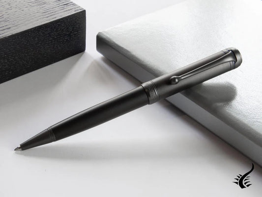 Aurora Talentum Full Metal Black Ballpoint Pen