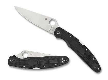 Spyderco Police 4 Black Back Lock Folding Knife