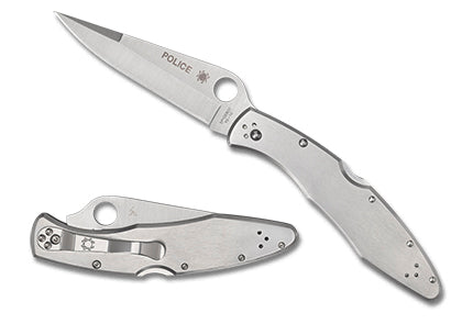 Spyderco Police Stainless Steel Backlock Folding Knife