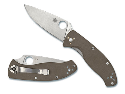 Spyderco Tenacious Brown G-10 CPM M4 Folding Knife