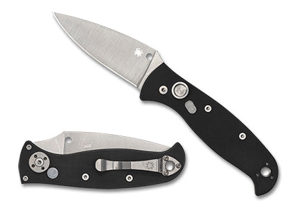 Spyderco Autonomy 2 Black Leaf Blade Automatic Folding Knife