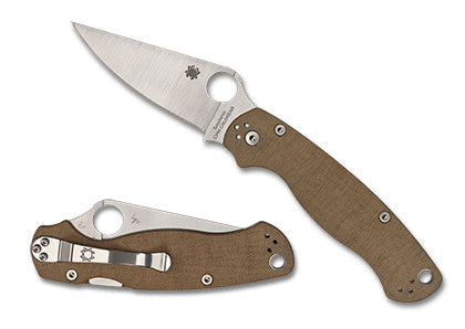 Spyderco PARA MILITARY 2 CPM CRU-WEAR MICARTA