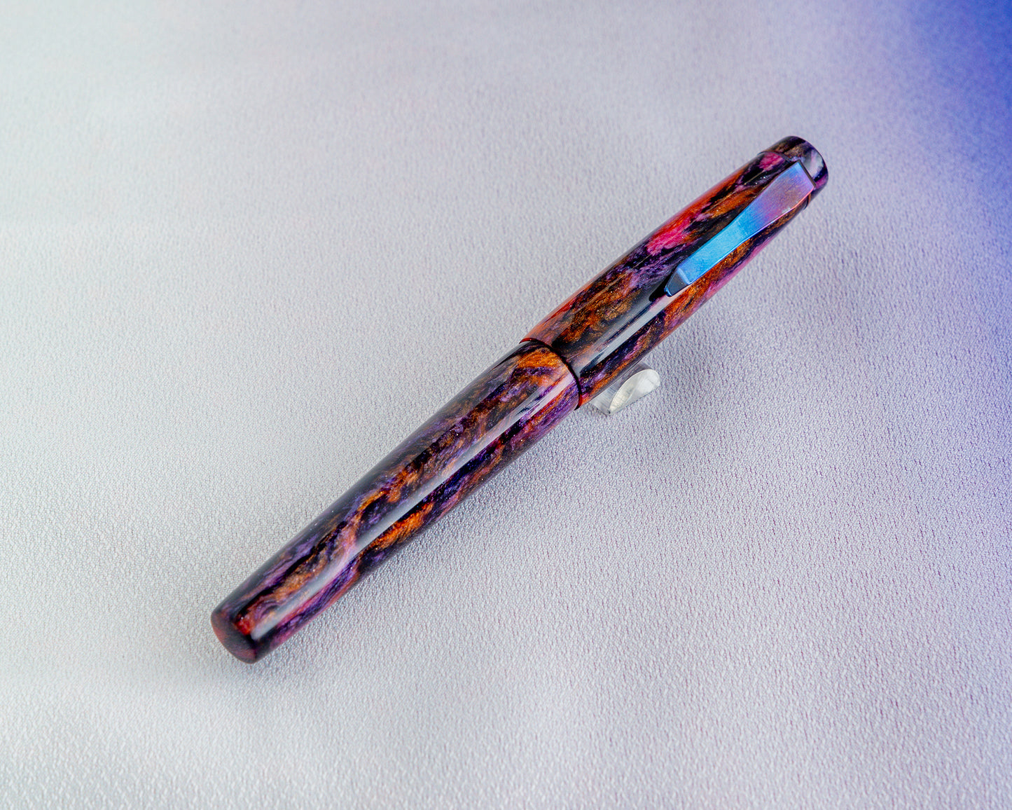 Rhys' Pieces Custom Fountain Pen - "Night.Shade" DiamondCast