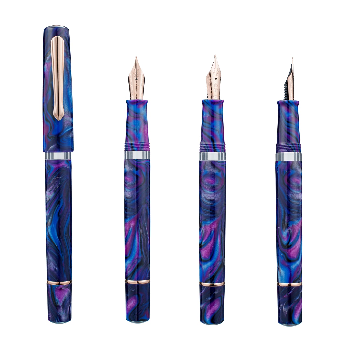 Nahvalur Schuylkill Cichlid Purple Fountain Pen