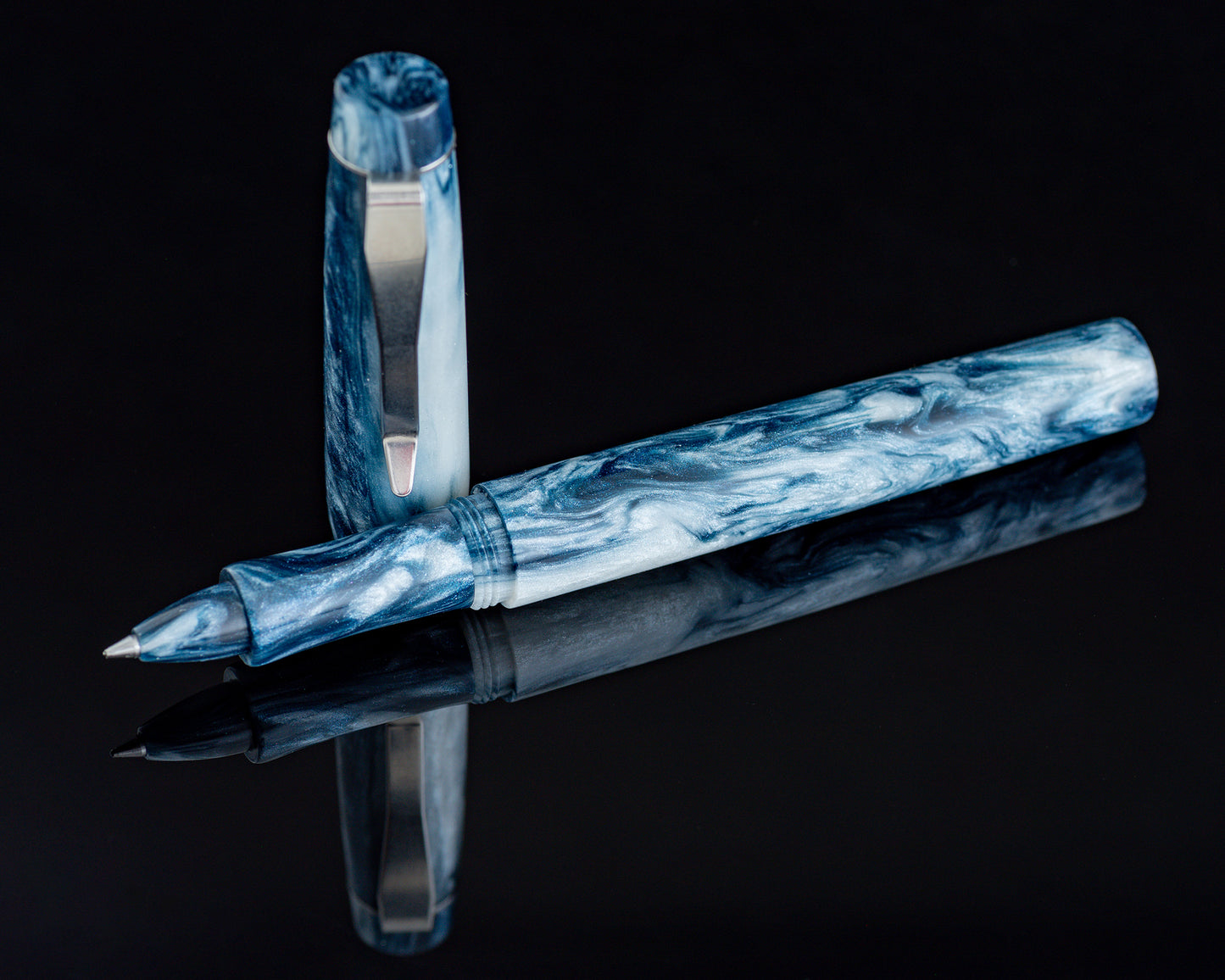 Rhys' Pieces Custom Rollerball Pen - "Frost" DiamondCast