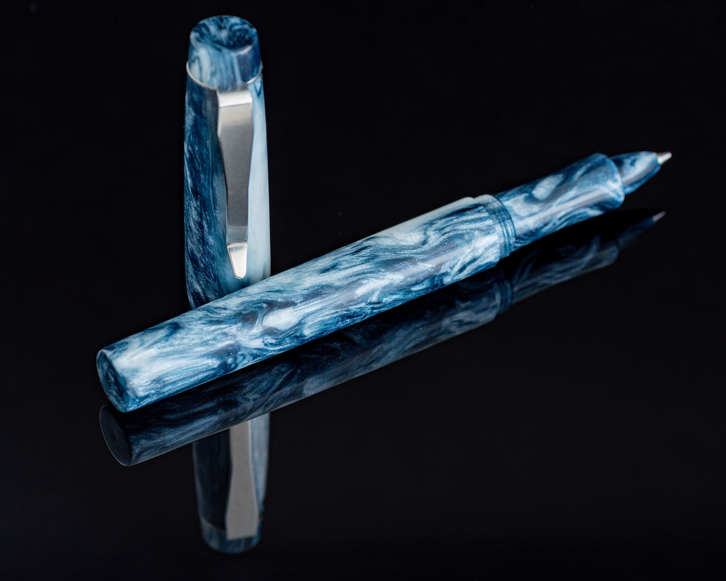 Rhys' Pieces Custom Rollerball Pen - "Frost" DiamondCast