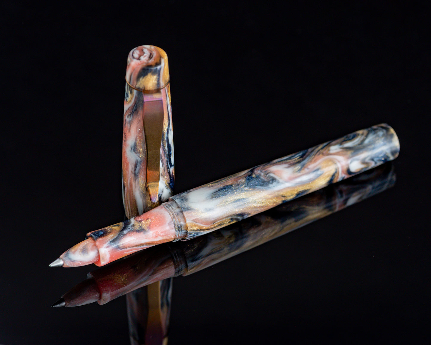 Rhys' Pieces Custom Rollerball Pen - "Koi Pond" DiamondCast