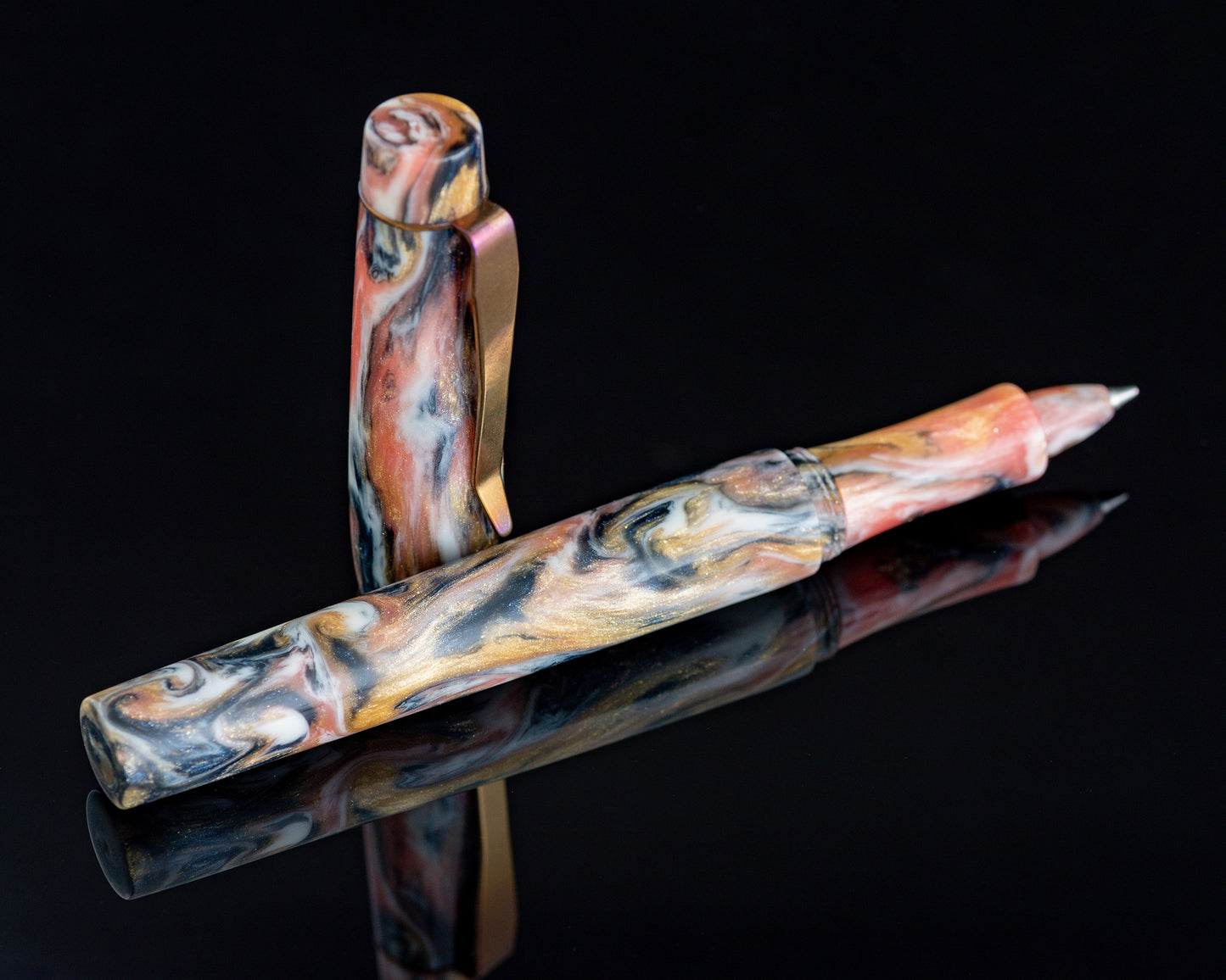 Rhys' Pieces Custom Rollerball Pen - "Koi Pond" DiamondCast