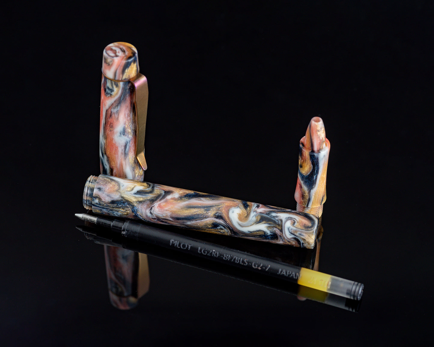 Rhys' Pieces Custom Rollerball Pen - "Koi Pond" DiamondCast