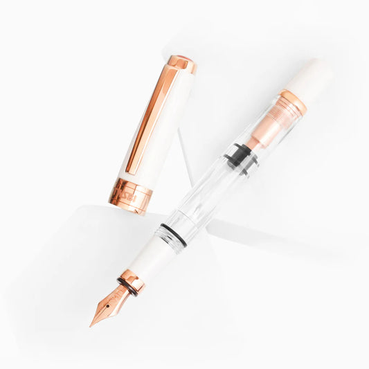 TWSBI 580 White Rose Gold II Fountain Pen Medium Nib