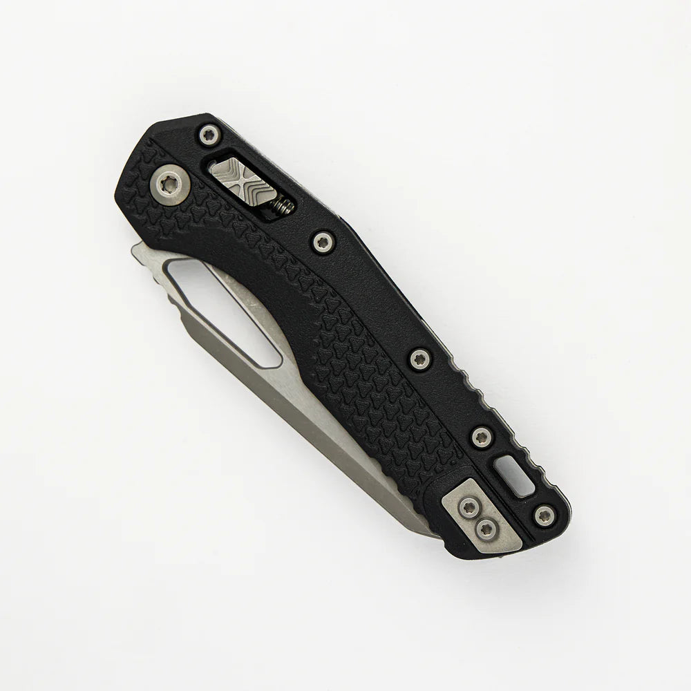 Microtech MSI Tri-Grip Polymer Black Apocalyptic Partial Serrated Folding Knife