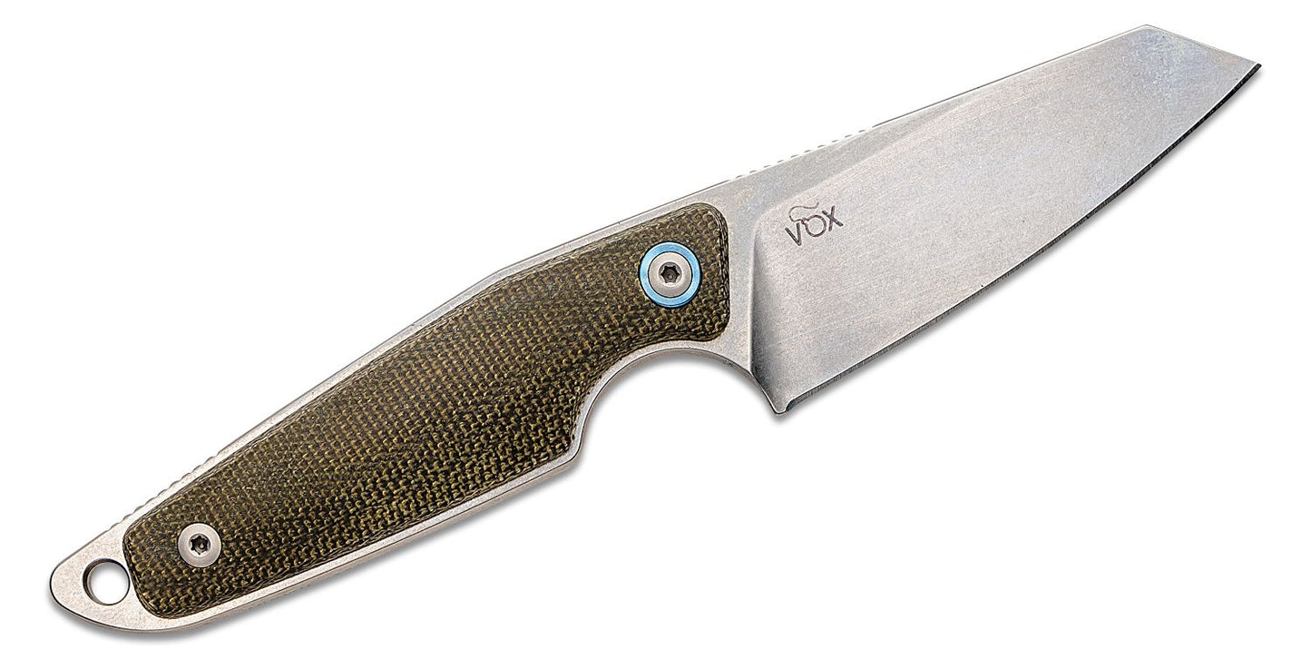 MKM Makro 2 Sheepsfoot Green Micarta Fixed Blade