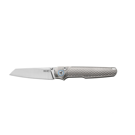 MKM Miura Solid Grey Titanium Satin Blade Folding Knife