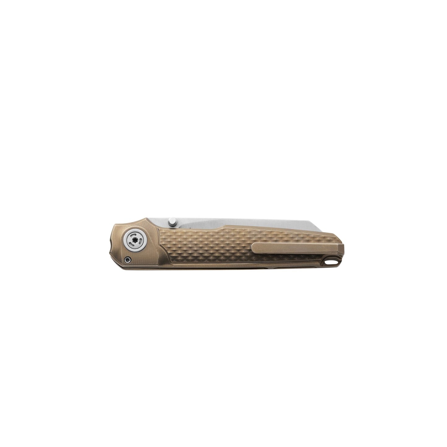 MKM Miura Bronze Titanium Satin Blade Folding Knife