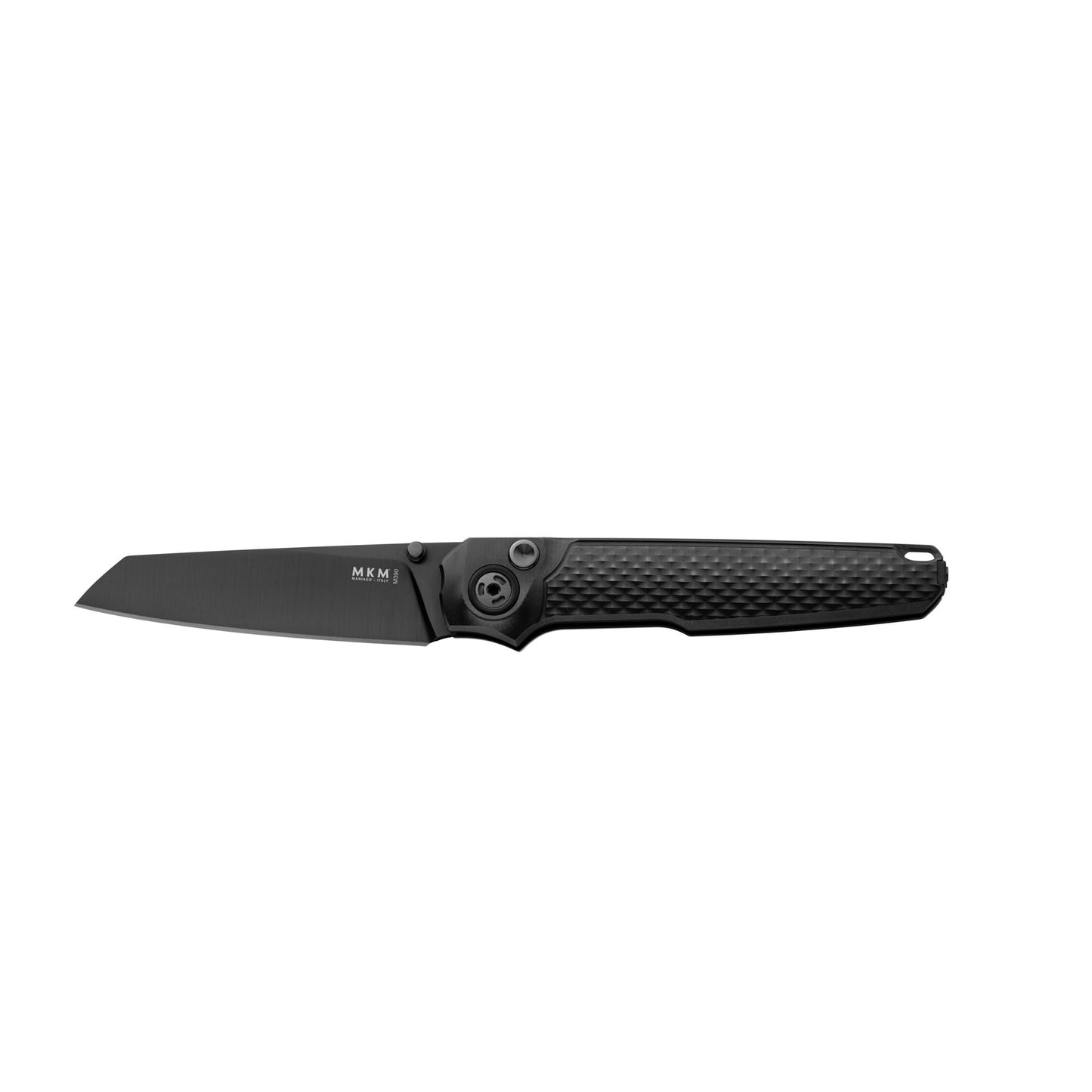 MKM Miura Total Black Satin Blade Folding Knife