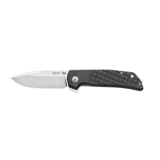 MKM Maximo Black Canvas Micarta Liner Lock Folding Knife