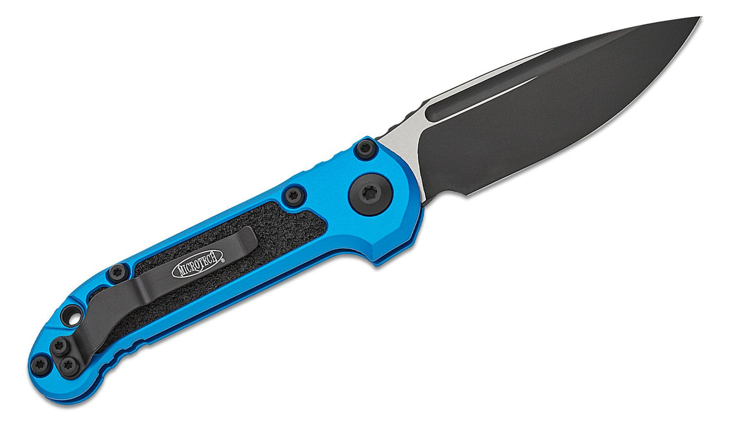 Microtech L.U.D.T. S/E Gen III Blue Auto Folding Knife