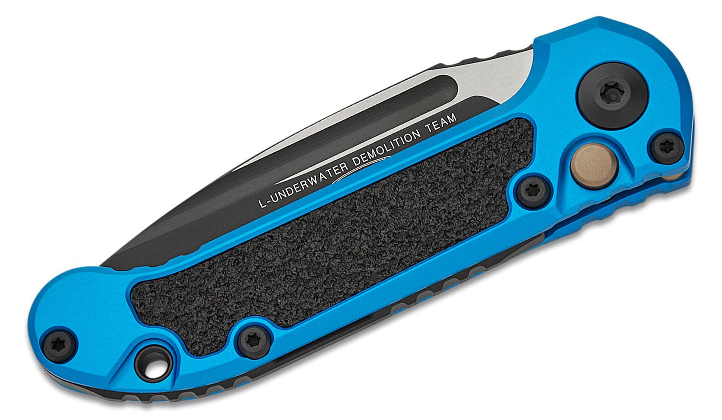 Microtech L.U.D.T. S/E Gen III Blue Auto Folding Knife