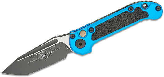 Microtech L.U.D.T. T/E Gen III Blue Auto Folding Knife